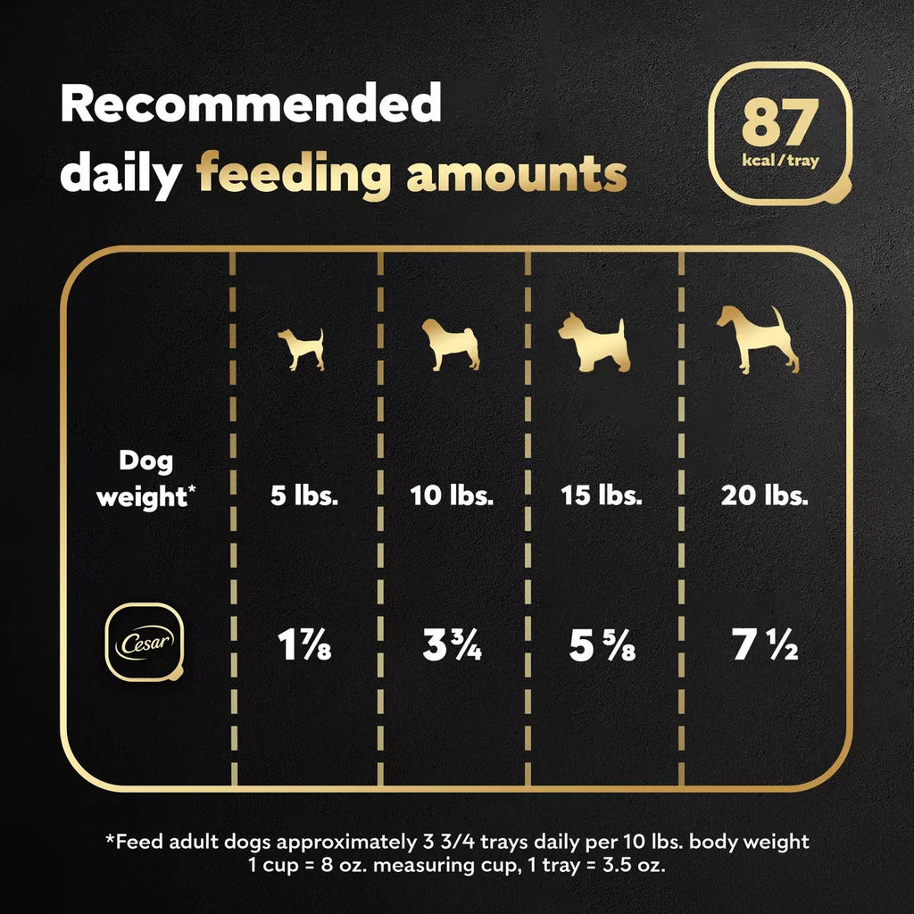 Cesar Classic Loaf in Sauce Grilled Chicken and Gravy Flavor Small Breed Wet Dog Food - 3.5Oz